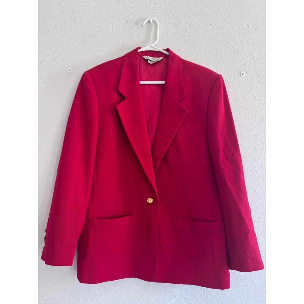 Vintage Austin Reed 100% wool red blazer